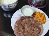 Ragi - Rice flour Pulka / Chapati