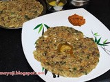 Rava - Ragi - Onion Uttappa