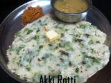 Spicy Akki Rotti