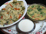Spring Onion & Vegetable Rice