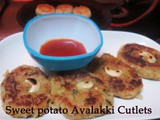 Sweet Potato - Avalakki (Flattened Rice) Cutlet