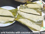 Urid Dal Kadubu in Banana leaf