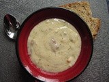 Beer-and-cheddar soup: a recipe