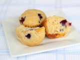 Blueberry-peach muffins: a recipe