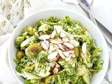 Broccoli and Brussels sprout slaw with olives