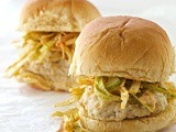 Chicken sliders with spicy slaw