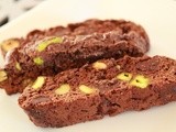 Double chocolate pistachio biscotti: a recipe