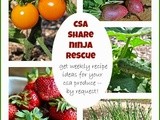 Final recipe roundup: csa Share Ninja Rescue 2014