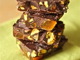 Fruit and nut chocolate bark