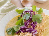 Healthy slow cooker cashew chicken tacos