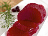 Homemade  canned  cranberry sauce
