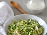 Homemade ranch dressing (and Brussels sprout slaw)