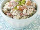 Lightened blue cheese potato salad