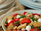 Naan panzanella salad