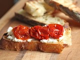 No-Knead Bread and Slow-Roasted Tomato Bruschetta