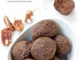 Nutty chocolate coconut no bake snack bites