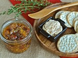 Orange-cumin chutney and chutney cheese spread