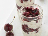 Overnight oats and yogurt parfaits