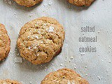 Salted oatmeal cookies: a recipe