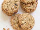 Skinny cranberry chocolate oatmeal cookies