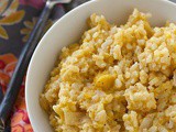 Skinny oven baked squash risotto