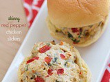 Skinny red pepper chicken sliders