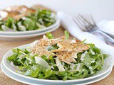 Smoked trout salad with arugula and fennel