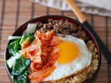 Spicy Korean beef bowl