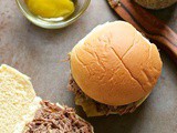 Tangy slow cooker pot roast sliders