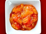 Tomato-peach chutney