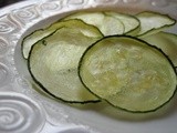 Zucchini chips: a recipe