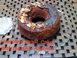 Chocolate Bundt cake with toasted Almonds