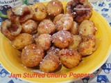 Jam Stuffed Churro Poppers