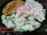 Salad Platter with four types of salads