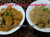 Tawa Chicken Bihari Boti and Malai Boti