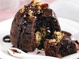 Chocolate amaretti pudding