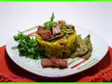 Risotto ai carciofi e prosciutto cotto / Risotto with artichokes and cooked ham