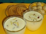 Badam Kesar Doodh - Almond Saffron Milk - Soft Drinks Recipe