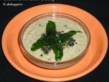 Coconut green chilli chutney for dosa and idli