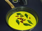 Gujarati kadhi recipe | buttermilk besan kadhi