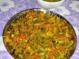 Kadai Gobi and Beans Recipe - Veg Side Dish Recipe