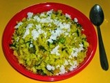 Kande Pohe -  Beaten Rice Upma