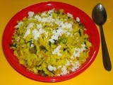 Kande Pohe -  Beaten Rice Upma