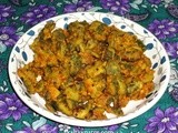 Karlyachi peeth perun bhaji recipe |  bitter gourd  ( karela ) with besan