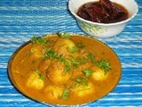 Karwari spicy baby potato curry