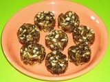 Khajoor badam kaju burfi - Dates almonds cashew nuts burfi dry fruits burfi recipe