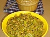 Kothavarangai poriyal recipe, cluster beans poriyal
