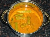Nuggekayi Thogari Bele Saaru Recipe - Drumstick Thoor Dal Curry