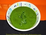 Peanut Cilantro Chutney Recipe - Coriander Leaves Groundnut Chutney