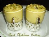 Phool makhana  pudding with vanilla custard powder